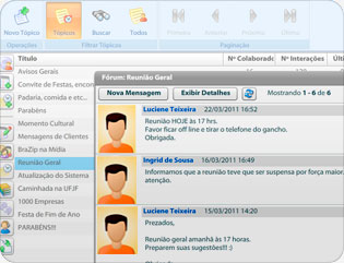 Fórum é uma central de discussão e relacionamento com controle e qualidade mySuite
