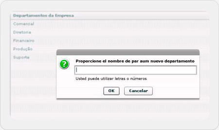 Criando departamento na empresa mySuite