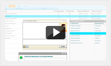 Vídeo do recurso Comunicador Interno mySuite