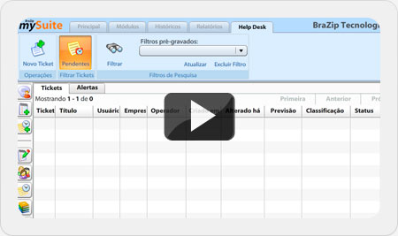 Vídeo do recurso de help desk