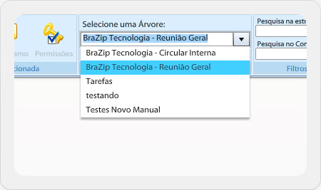 Selecionando árvore do conhecimento na gestã da informação mySuite