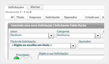 Abrindo uma solicitação no mySuite