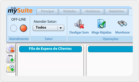 Tela do atendimento online mySuite