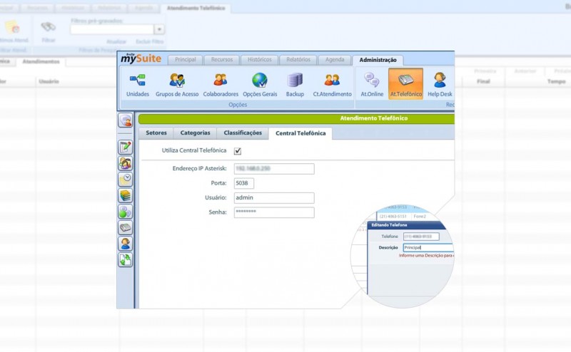 Dicas de Uso mySuite: Integração com Central Telefônica
