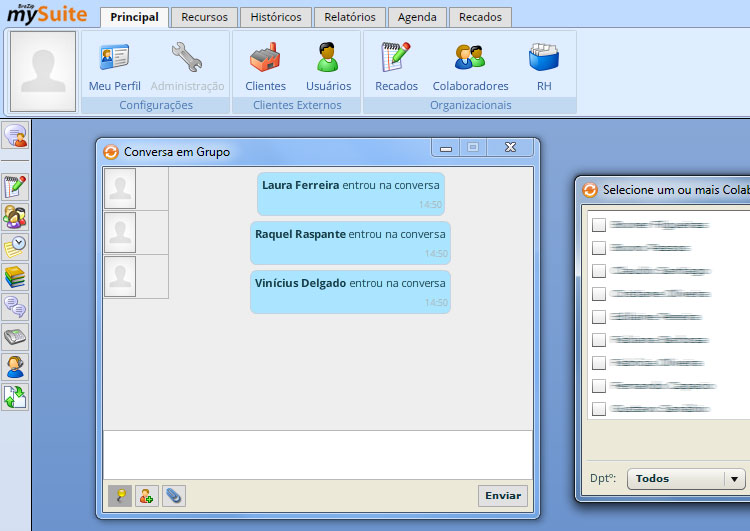 BraZip mySuite - Comunicador Interno Corporativo / Conversas em Grupo